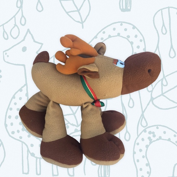 Vintage Rodney the reindeer stuffed animal